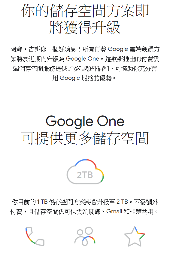 Google 雲端硬碟空間將倍翻！升級為 Google One！ @3C 達人廖阿輝