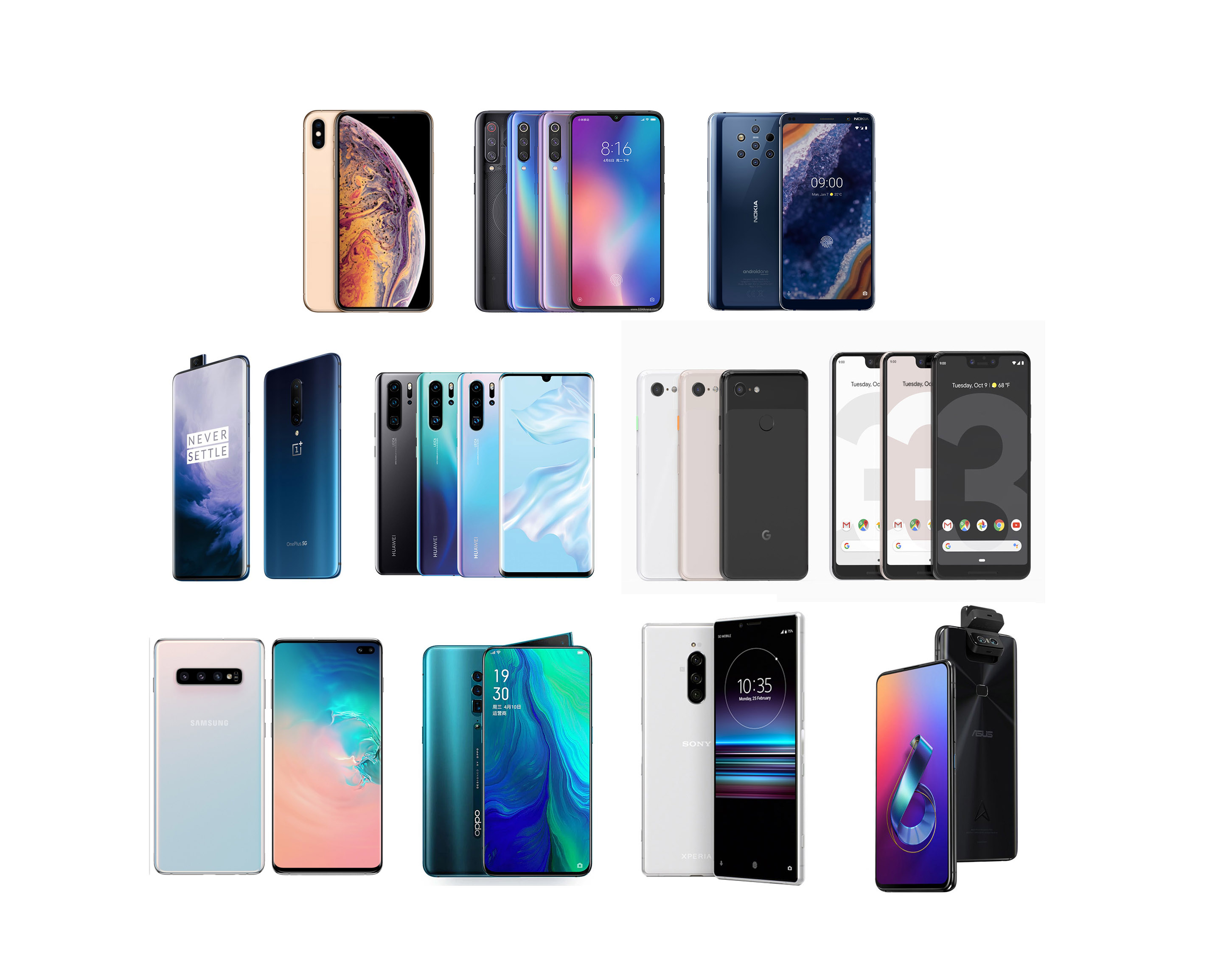 2019 新旗艦相機實拍大混戰！九台旗艦一起實拍測試分享 Xperia 1 / Reno 10x Zoom / ZenFone 6 / OnePlus 7 Pro / Nokia 9 PureView / Galaxy S10+ / MI 9 / Pixel 3 XL / P30 Pro / iPhone Xs Max (Camera Comparison) @3C 達人廖阿輝